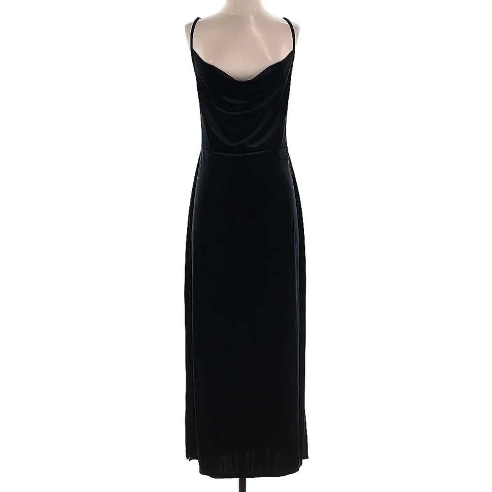 Elegant Black Velvet Dress